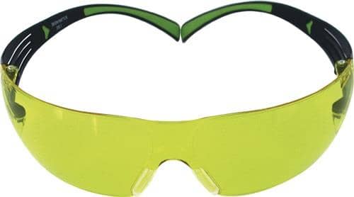 3M Schutzbrille SecureFit™ 400 EN166,EN170,EN172 Bügel schwarz grün,Scheibe gelb
