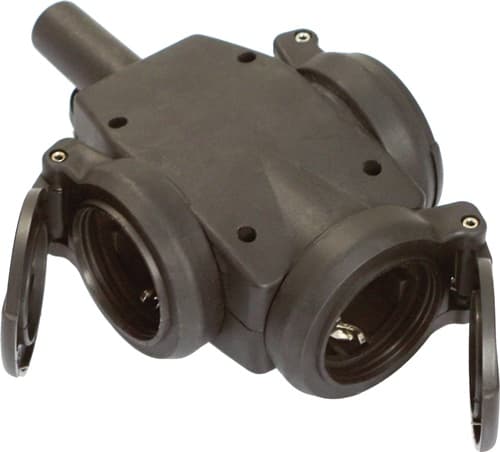 WEINGÄRTNER Schutzkontaktkupplung 10-/16 A 230V schwarz IP44 VG WEINGÄRTNER