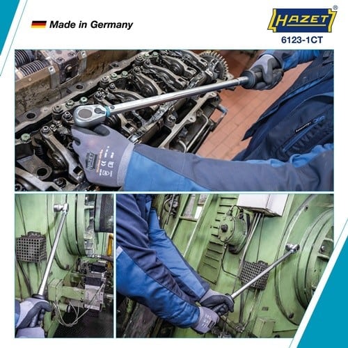 HAZET Drehmomentschlüssel 6123-1CT 1/2 Zoll 60-320 Nm HAZET