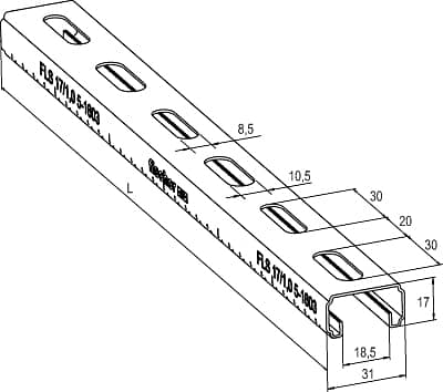 FISCHER Montageschiene FLS