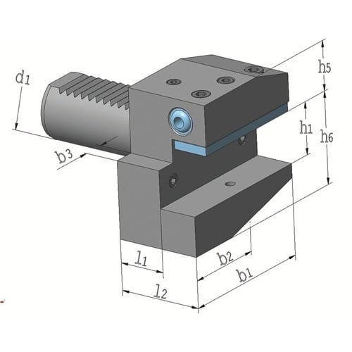TECWERK Radialwerkzeughalter B2 DIN 69880 VDI30 li.TECWERK
