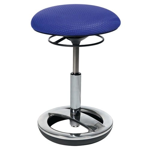 TOPSTAR Hocker m.Standfußring Polster blau Sitz-H.440-570mm TOPSTAR