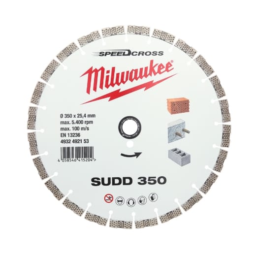 für lärmreduzierte Schnitte in harten Materialien Speedcross Diamanttrennscheibe SUDD 350 mm