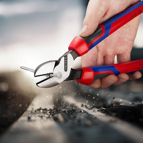 KNIPEX Kraftseitenschneider L.250mm pol.Form 0 Comfort-Griff KNIPEX
