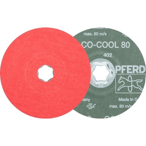 PFERD TOOLS Fiberscheibe COMBICLICK CO-COOL D.125mm K.80 INOX/Alu.Keramikkorn PFERD