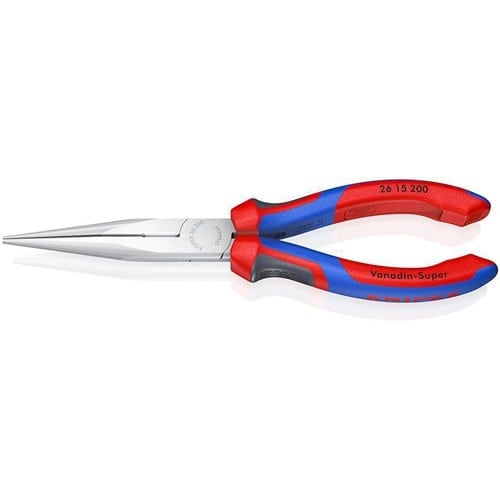 KNIPEX Flachrundzange L.200mm verchr.ger.Comfort-Griff KNIPEX