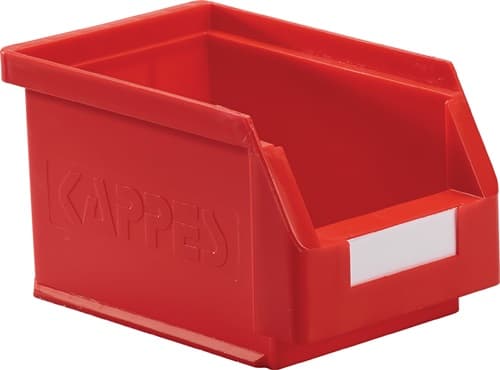 RASTERPLAN Sichtlagerkasten L230xB140xH130mm PE rot RASTERPLAN