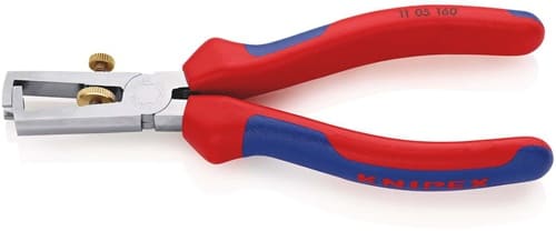 KNIPEX Abisolierzange L.160mm verchr.Mehrkomp.-Hülle m.Öffnungsf.KNIPEX