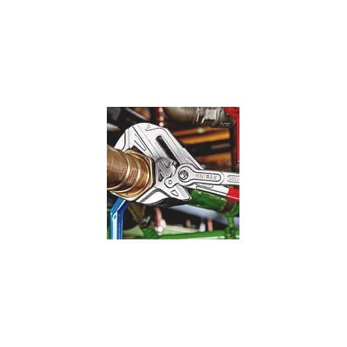 KNIPEX Zangenschlüssel L.400mm Spann-W.85mm verchr.Ku.-Überzug KNIPEX