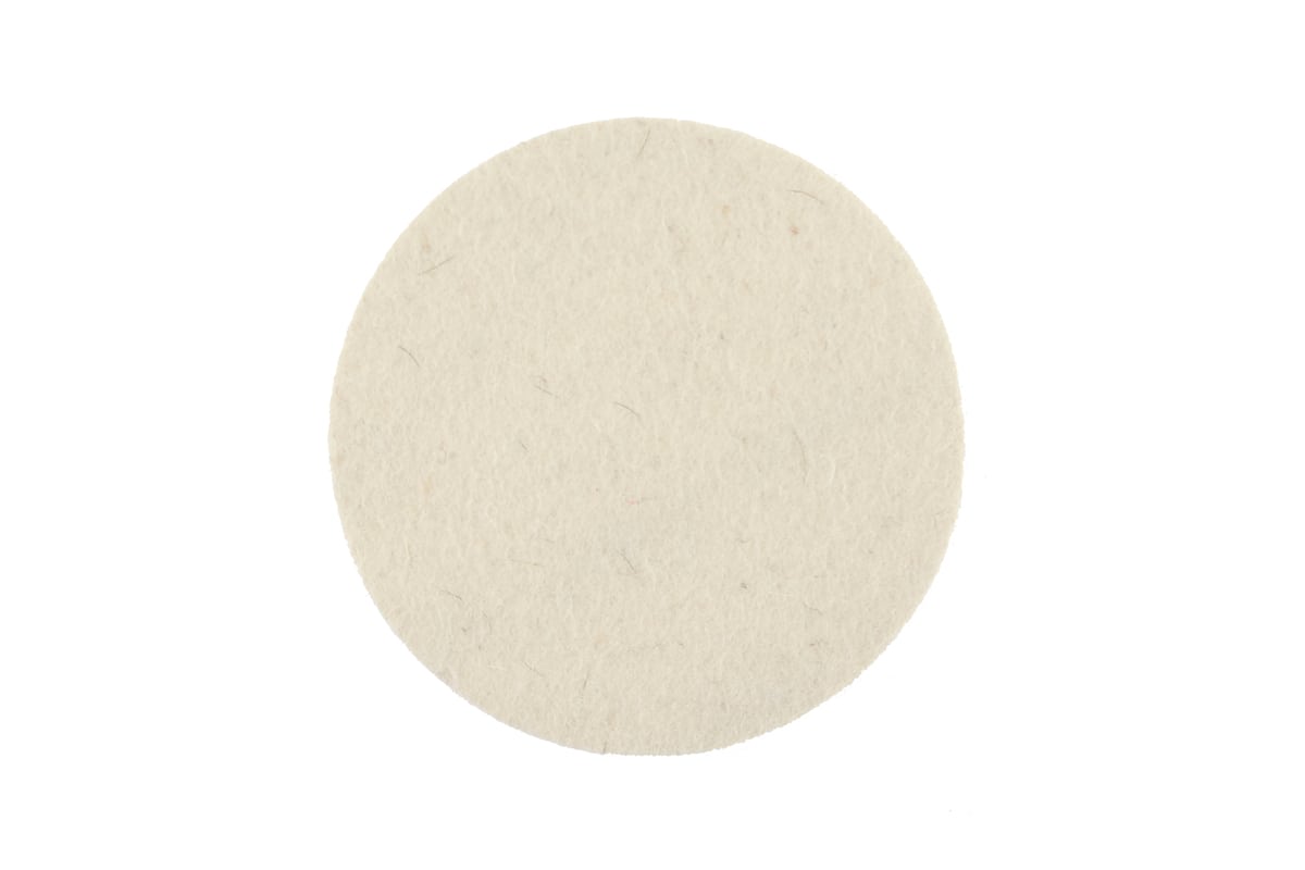 MIRKA Polierfilz Pad 125x6mm Grip Weiß, 2/Pack