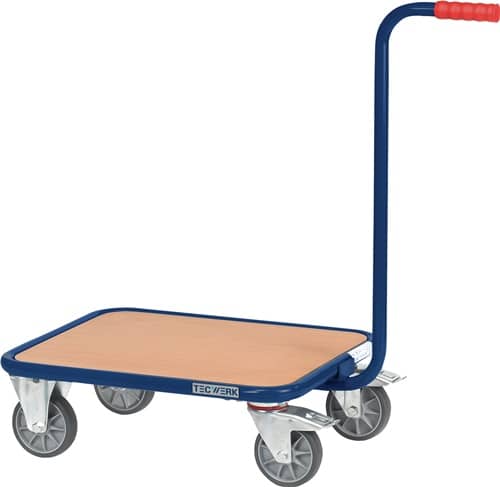 TECWERK Griffroller L600xB500mm Holzwerkstoffplattform saphirblau Trgf.250kg TECWERK
