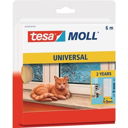 TESA Fenster-/Türmoll tesamoll® 5428 B9mmxH6mmxL6m TESA