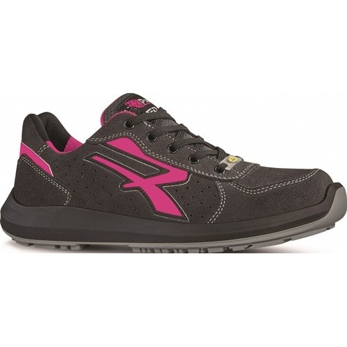 U.POWER Damensicherheitsschuh RU20156 ELECTRA Gr.37 W.9 schwarz/pink S1PS FO SR ESD