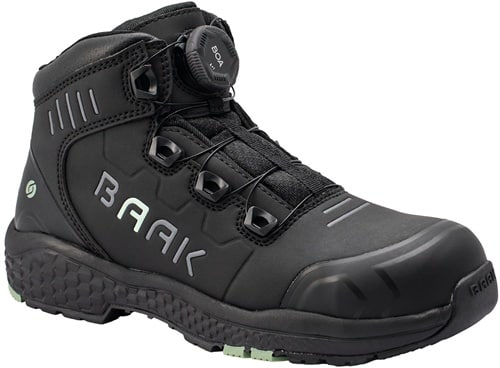 BAAK Damensicherheitsstiefel Alessia Gr.39 W.10 schwarz/grün Mikrofaser/TPU