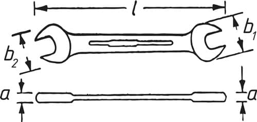 HAZET Doppelmaulschlüssel 450N 20x22mm L.238,9mm verchr.HAZET