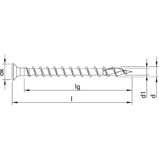 HECO TOPIX-plus 3,0 x 16, kleiner Senkkopf, Pozi-Drive, Variables Vollgewinde, verzinkt blau, A3K