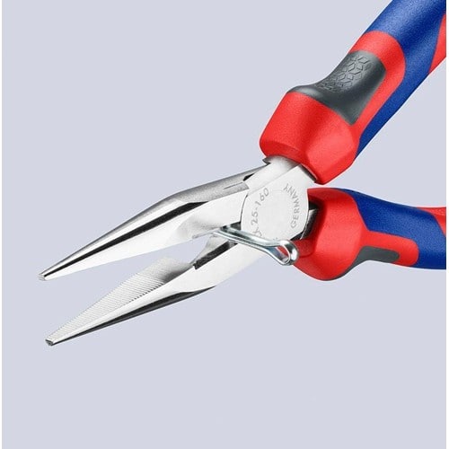 KNIPEX Flachrundzange L.160mm flach/rund ger.Mehrkomp.-Hüllen KNIPEX