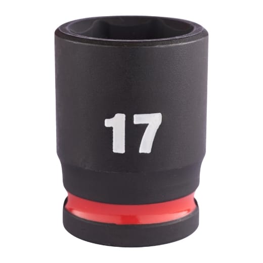 MILWAUKEE 17 x 34 mm SHOCKWAVE Schlagnuss 3/8" kurz