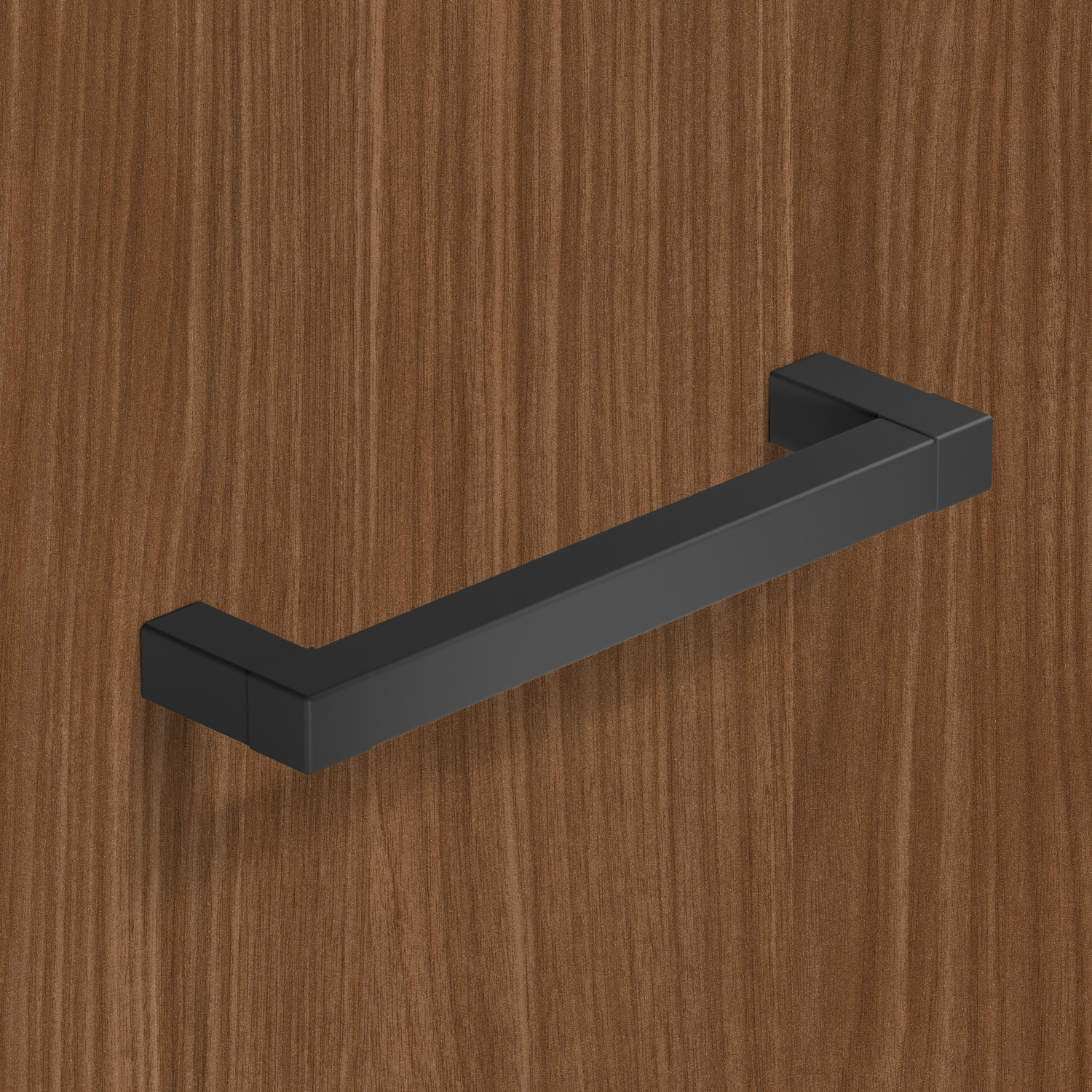 HETTICH Griff Cadro, Bohrabstand 128, L 140.5 mm, B 12.5 mm, H 35 mm, Schwarz matt, 9298816