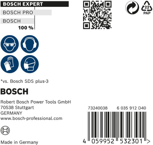 BOSCH EXPERT SDS plus-7X Hammerbohrer, 5 x 50 x 115 mm, 10-tlg.. Für Bohrhämmer