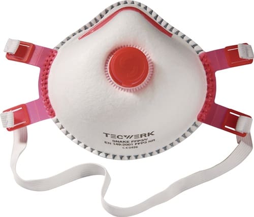 TECWERK Atemschutzmaske Snake FFP3/V NR m.Ausatemventil TECWERK