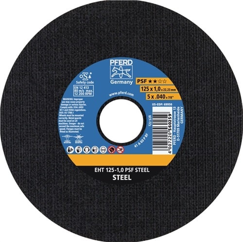 PFERD TOOLS Trennscheibe PSF STEEL D125x2,4mm gekr.STA Bohr.22,23mm PFERD