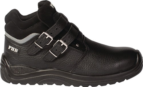 FHB Sicherheitsstiefel NORBERT Gr.46 W.11 schwarz S3 HRO Kuhleder FHB