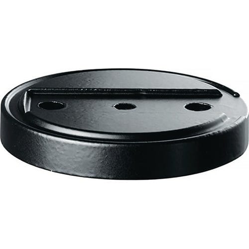 TECWERK Türstopperunterlage 3699 GP D.70mm H.10mm Silik.schwarz Dübelmontage TECWERK