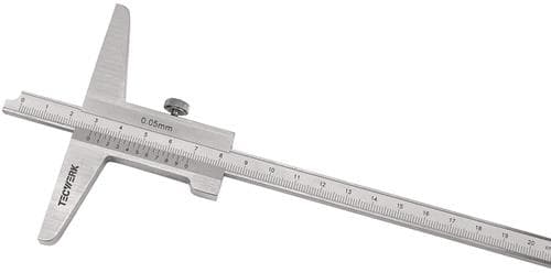 TECWERK Tiefenmessschieber DIN 862 200mm ger.Schiene 10x4,5mm TECWERK