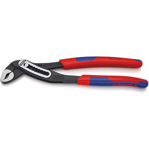 KNIPEX Wasserpumpenzange Alligator® L.250mm Spann-W.46mm pol.Mehrkomp.-Hüllen KNIPEX