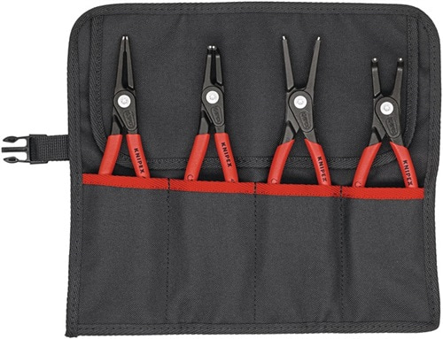 Präzisionssicherungsringzangen-Satz 4-teilig in Rolltasche KNIPEX
