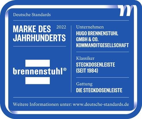 BRENNENSTUHL Steckdosenleiste Eco Line 16 A 250 V Steckd.3 1,5m H05VV-F 3x1,5mm² BRENNENSTUHL