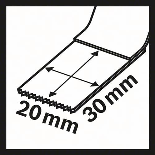 BOSCH Tauchsägeblatt AIZ 20AB B.20mm Eintauch-T.30mm Starlock 5er Pk.BOSCH