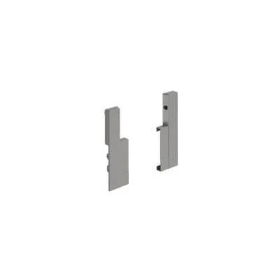 HETTICH Verbinder für Aluminiumfront InnoTech, 144 mm, links und rechts, grau, 9104118