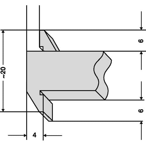 HELIOS PREISSER Tiefenmessschieber 200mm abg.Schiene 8x3mm H.PREISSER