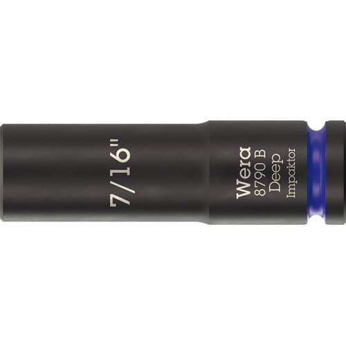 WERA Steckschlüsseleinsatz 8790 B Impaktor Deep 3/8 Zoll 7/16 Zoll L.63mm WERA