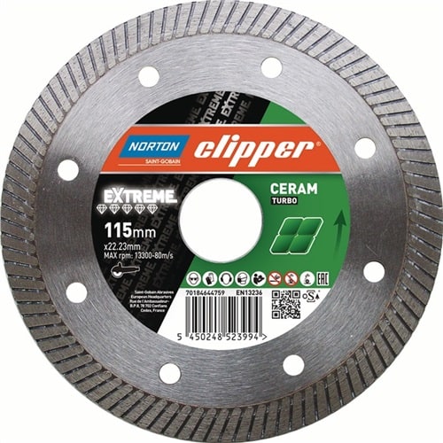 NORTON CLIPPER Diamanttrennscheibe Extreme Ceramic Turbo D200mm Bohr25,4mm 1,4mm NORTON CLIPPER