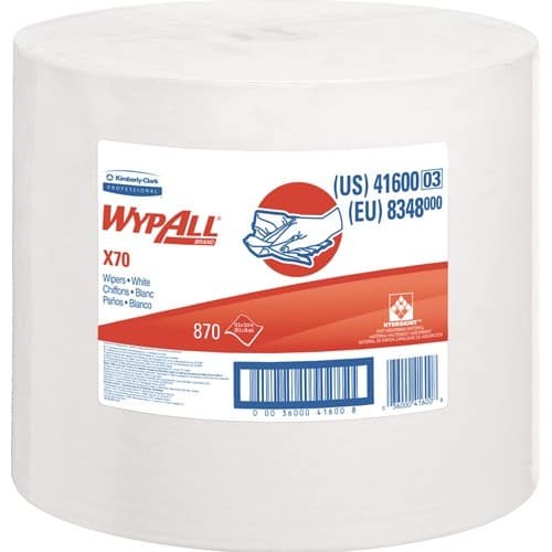 KIMBERLY-CLARK Reinigungstuch WypAll® X70 8348 L.ca.315 mmxB.ca.310mm weiß