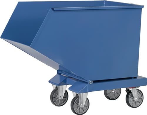FETRA Muldenkipper Inh.450l L1374xB730xH1072mm brillantblau o.Ablasshahn