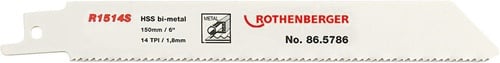 ROTHENBERGER Säbelsägeblatt R1514S L.150mm B.20mm 1,8mm 5 St./Karte ROTHENBERGER