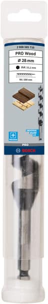 BOSCH Holzschlangenbohrer, Sechskant 28 x 95 x 160 mm, d 11,1 mm