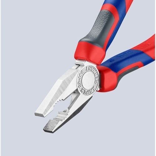 KNIPEX Kombizange L.180mm verchr.Mehrkomp.-Hülle KNIPEX