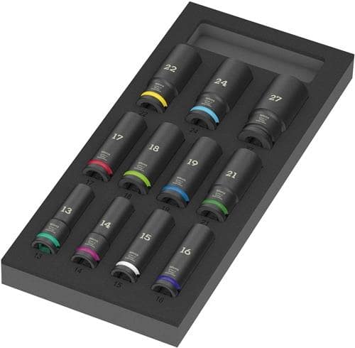 WERA Werkzeugmodul 9724 11teilig Steckschlüsseleinsatz Set 1/2Zoll WERA