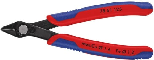 KNIPEX Elektronik-Seitenschneider Super-Knips® L.125mm Spezialwerkzeugstahl brün.KNIPEX
