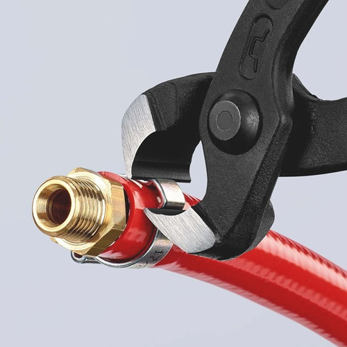 KNIPEX Ohrklemmenzange Gesamt-L.220mm Kopf schwarz atram.Kunststoff-Überzug KNIPEX