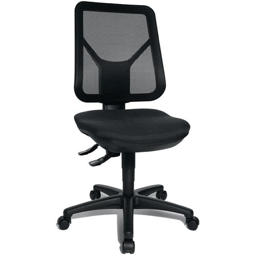 TOPSTAR Bürodrehstuhl m.Lendenwirbelstütze schwarz 430-510mm o.Armlehnen Trgf.110kg