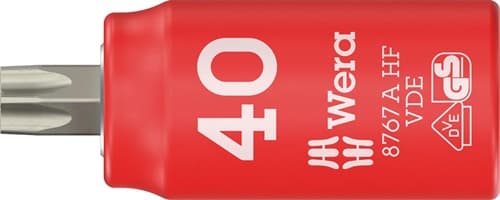 WERA Steckschlüsseleinsatz 8767 A VDE HF 1/4 Zoll TX 40 L.36mm WERA