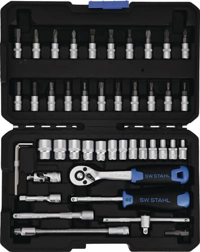 SW STAHL Steckschlüssel-Satz 48-tlg.1/4 Zoll SW 4-14mm