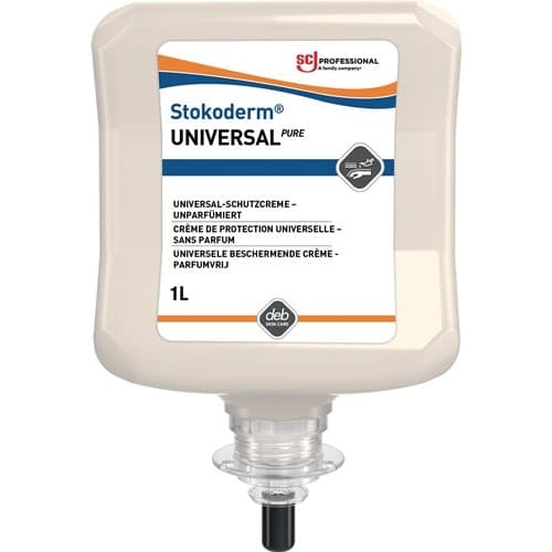 SC JOHNSON PROFESSIONAL Hautschutzcreme Stokoderm Univ.PURE 1l unparfümiert ungefärbt Kartusche