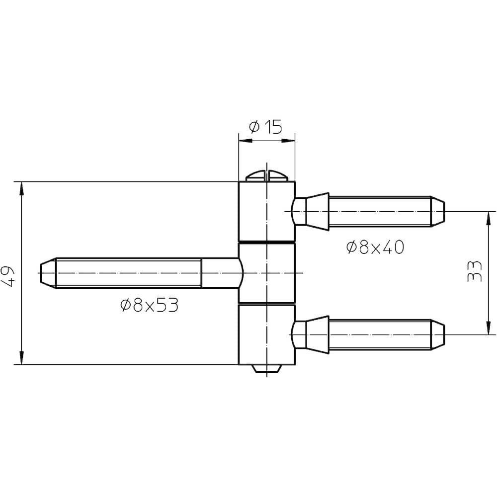 SIMONSWERK Einbohrband BAKA® C 5-15, Stahl,
